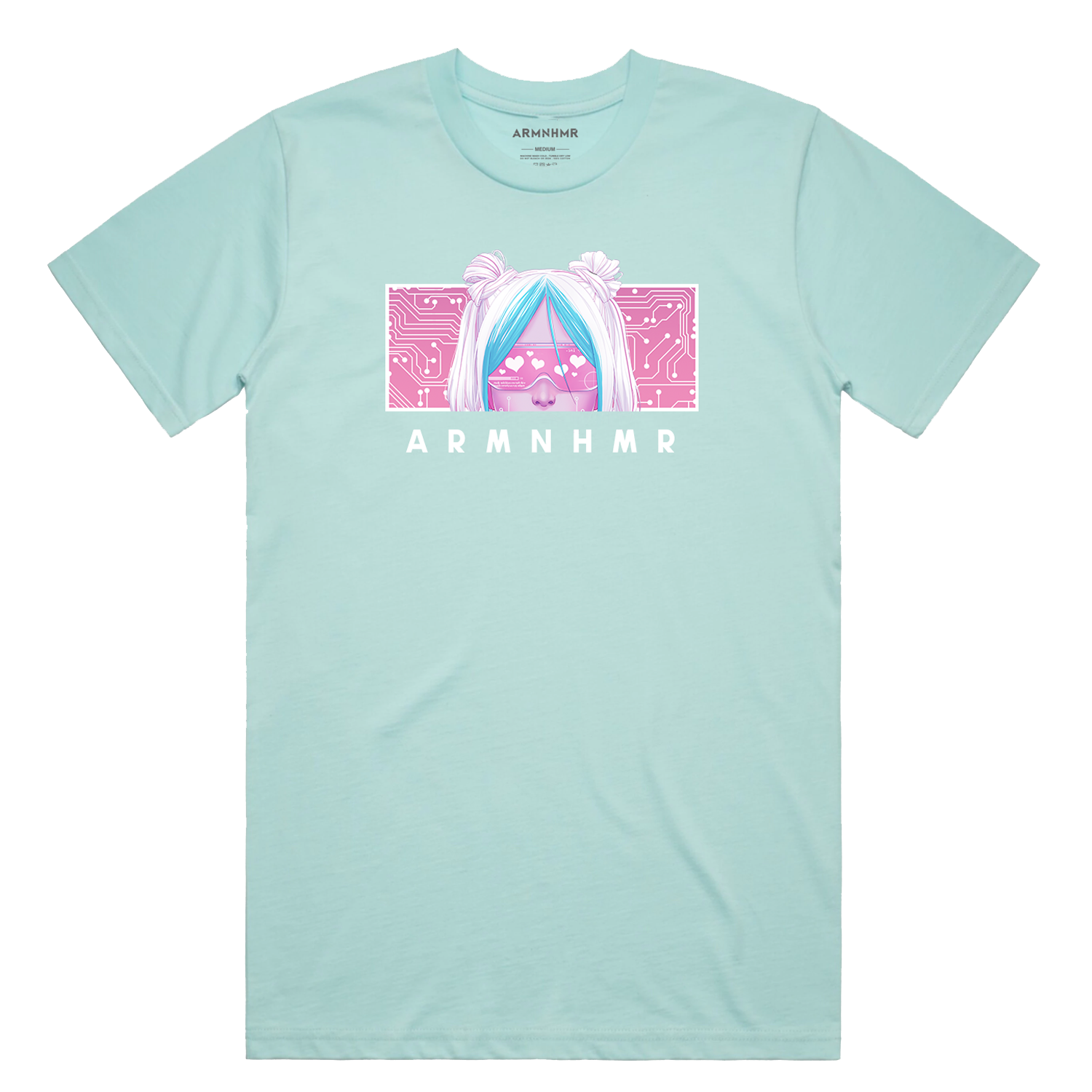 DIGITAL LOVE 1.0 BOX LOGO TEE - Lagoon