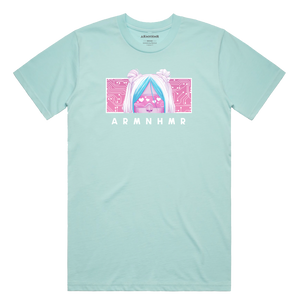 DIGITAL LOVE 1.0 BOX LOGO TEE - Lagoon