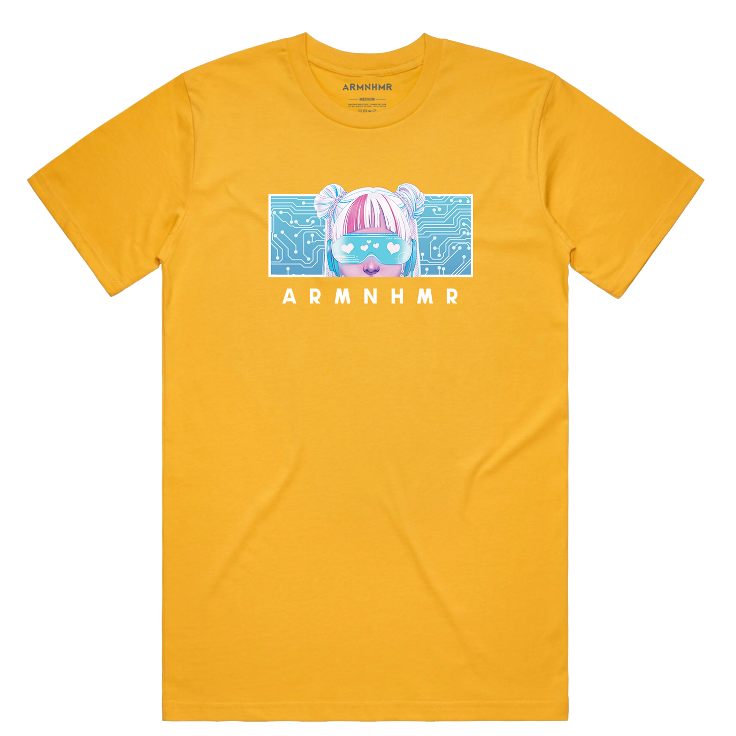 DIGITAL LOVE 1.0 BOX LOGO TEE - Yellow